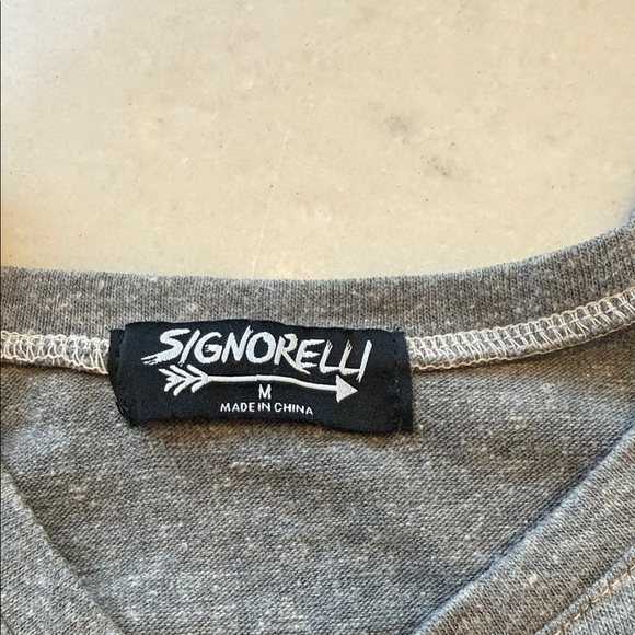 Signorelli Gray Tee with 'Chill' Text - Picture 3 of 5